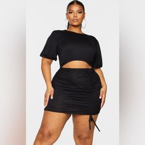 Friday night All Black Mini Dress